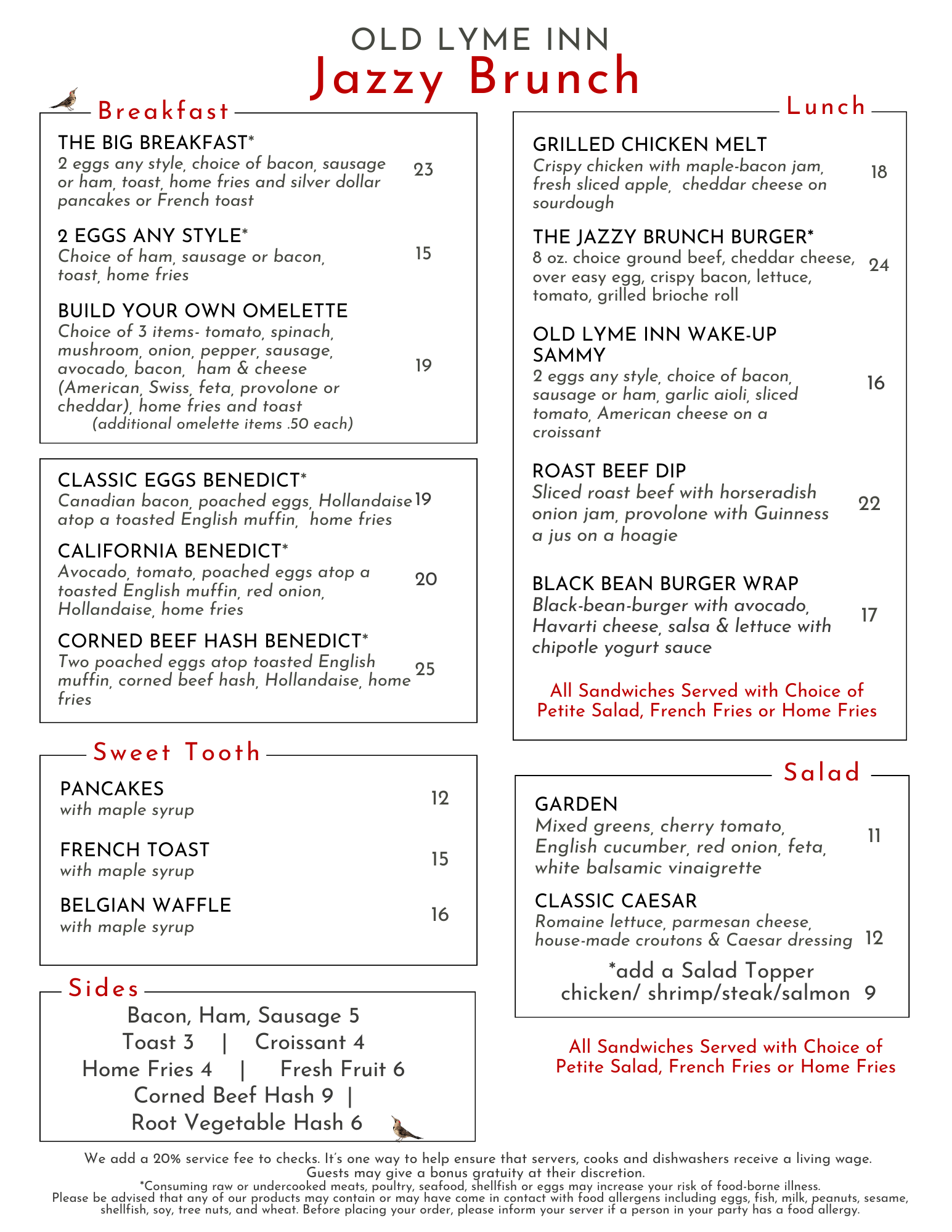 Sunday Brunch Fall 2025